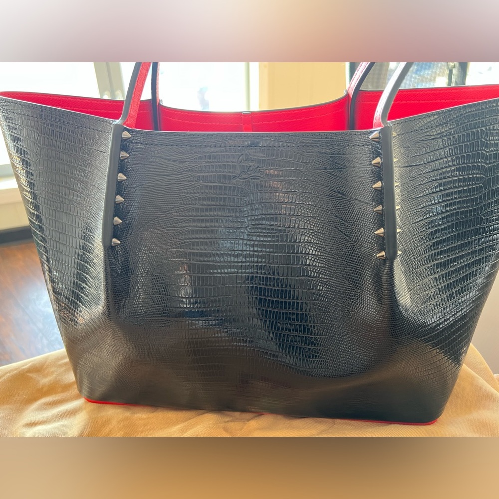 * Never Worn* Christian Louboutin Large Spiked Leather Tote